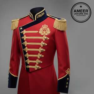 Uniforme de fanfare en gros, fabriqué en coton 100 % ou polyester de qualité supérieure, pour hommes, femmes et adultes, tailles et couleurs personnalisées - Product Image 2