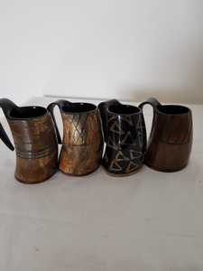 Taza de Cuerno de Lujo Ecológica Pulida a Mano, Forma Natural, Asa Ergonómica, Temática Animal, Tamaño Personalizado, Barra Premium de Uttar Pradesh - Product Image 5