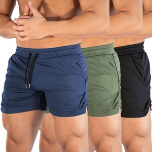 Pantalones Cortos Deportivos Casuales para Hombre con Logotipo OEM al por Mayor, Paquete de 2, de Secado Rápido, Transpirables, Ecológicos, para Gimnasio y Entrenamiento, con Cierre - Product Image 6