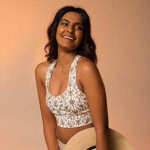 เสื้อชั้นในกีฬาสำหรับเด็กผู้หญิงแบบไร้โครง ระบายอากาศได้ดี สายไขว้หลัง ปรับได้ ขนาดใหญ่พิเศษ สั่งทำได้ตามต้องการ เป็นมิตรต่อสิ่งแวดล้อม พร้อมโลโก้ด้านหน้า - Product Image 5