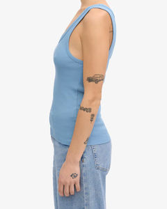 Camisetas sin mangas de encaje para mujer, cuello redondo, ajuste holgado, con botones y cordón, bordado 3D, transpirables, ecológicas, informales, para verano - Product Image 3