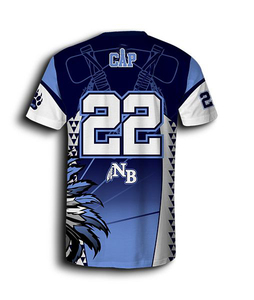 Maillot de baseball pour adulte personnalisé imprimé par transfert thermique, séchage rapide, respirant, antibactérien, protection UV, 100% polyester - Product Image 2