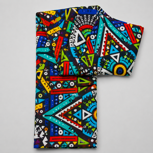 Tissu africain imprimé wax Ankara en coton, motifs tribaux traditionnels Dashiki Kitenge, textile Dutch Wax pour robes, mode, vente en gros, export - Product Image 1