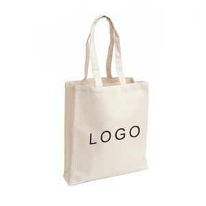 Bulk Wholesale Factory Reusable Cotton Canvas Grocery Custom Logo Printed Eco Friendly Recycled Shopping Tote <b>Bag</b> - Product Image 1
