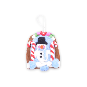 ตุ๊กตาหิมะทำจากผ้าขนสัตว์สำหรับตกแต่งแขวน - Product Image 2