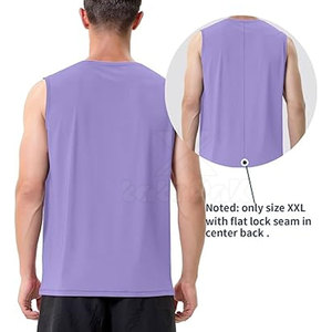 Camiseta sin Mangas de Alto Rendimiento para Hombre, 100% Algodón, Secado Rápido, Transpirable, Diseño sin Mangas, Perfecta para Entrenamiento, Playa y Vacaciones - Product Image 5