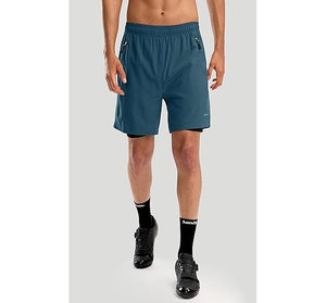 <b>White</b> Unisex <b>Cycling</b> <b>Shorts</b> with Side Pockets Breathable Spandex/Cotton 3D Padding 220g Seamless Fusing for Comfortable Ride - Product Image 5