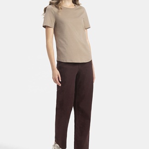 T-shirts imprimés à manches courtes en dentelle 100 % coton respirant pour femmes modernes – Style tendance, hauts de mode personnalisés, prix de gros - Product Image 5