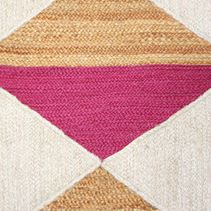 Alfombra de Salón Grande de 810 y 912 Pulgadas, Estilo Bohemio, 100% Yute Orgánico, Ecológica, Trenzada, de Pelo Corto y Patrón Geométrico - Product Image 5