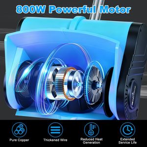 Pala da Neve Cordless 800W 21V 11 Pollici Pieghevole con Batteria, Spazzaneve Elettrico con Guanti e Occhiali Ricaricabili per Asciugatura del Patio - Product Image 2