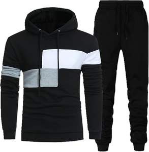 ชุดวอร์มผู้ชายคุณภาพสูง ผ้าฝ้าย 100% สำหรับฤดูหนาว ระบายอากาศได้ดี น้ำหนักเบา มีฮู้ด สไตล์ลำลอง ชุดออกกำลังกาย ขายส่ง สีพื้น - Product Image 2