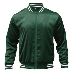 Chaqueta Universitaria de Béisbol Personalizada para Hombre, Diseño Sólido con Cierre de Cremallera, Servicio OEM, Chaquetas Recubiertas - Product Image 2