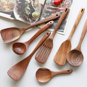 Modern Style Various Noodle <b>Ramen</b> Wooden <b>Spoons</b> Custom Logo Curved Wood Ladles Set Gold Plated Mirror Polish Long Handle - Product Image 1