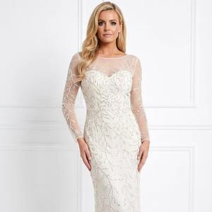 Vestido Formal de Manga Larga al por Mayor para Invitadas de Boda, Elegantes Vestidos de Lentejuelas, Proveedor de Pedidos al por Mayor B2B - Product Image 1