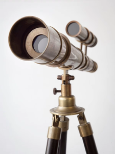 Télescope Zoom nautique avec diamètre d'objectif à double baril de 70mm Support de trépied en bois Type de jumelles en laiton - Product Image 4