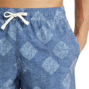 Custom Men Geometric Print Beach Shorts Quick Dry Swim Trunks <b>Elastic</b> Waist Summer Casual Swimwear OEM ODM Supplier - Product Image 4