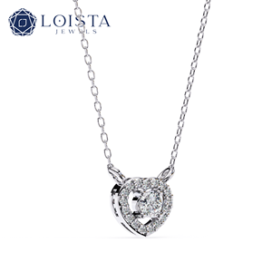 Collier pendentif en moissanite taille baguette couleur D, bijoux de mariage pour femme, en argent sterling 925 plaqué or - Product Image 3