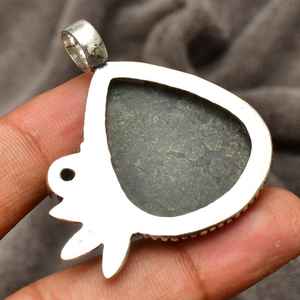 Pendentif artisanal en marcassite et onyx noir, bijoux en argent sterling 925, cadeau élégant pour femmes et filles - Product Image 5