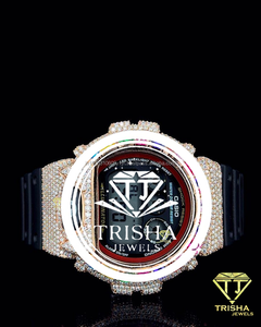 Premium Hip Hop <b>Watch</b> Featuring VVS Moissanite <b>Diamonds</b> and 925 Sterling Silver Construction - Product Image 2