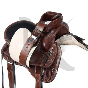Selle de cheval western de haute qualité, équipement d'équitation en cuir artisanal, fabricant de sacoches de selle OEM pour la randonnée équestre et le ranch - Product Image 4