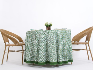 Indian Block Print Cotton <b>Tablecloth</b> Floral Table Cloth for Dinning Table Beautiful Printed Dinner Table Decor Factory Price - Product Image 3