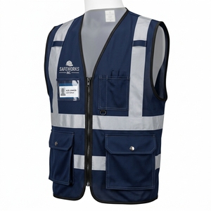 Custom High-Visibility Reflective Safety Vest, Protective Wear for <b>Security</b>, Sanitation, Construction, Road Work and Events - Product Image 4