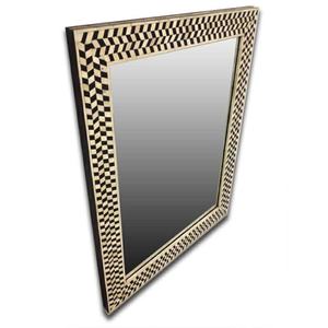 Marco de Espejo Moderno con Incrustaciones de Hueso, Decorativo para Baño y Hogar, Hecho a Mano - Product Image 4