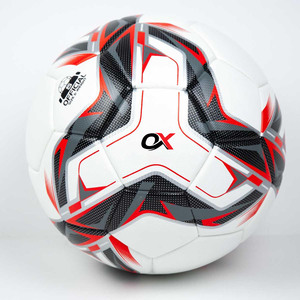 Oxva Industries New Custom Design <b>Red</b> Hybrid Soccer Ball Size 5 Training Match Ball Machine Stitched PU <b>Material</b> - Product Image 5