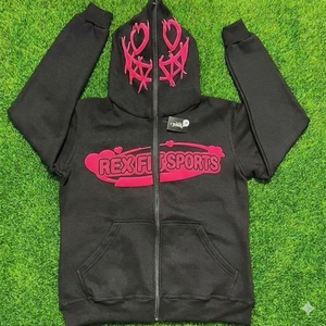 REX FIT SPORTS Sweat à capuche unisexe surdimensionné de haute qualité pour hommes, en coton épais, avec logo personnalisé OEM imprimé en 3D en relief - Product Image 5