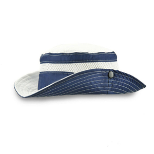 Chapeau de soleil unisexe pour l'extérieur, respirant, en maille, type Boonie, UPF50+, à large bord, pour la pêche et la randonnée, avec sangle de menton réglable, vente en gros - Product Image 5