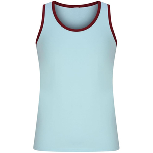 Camiseta sin mangas deportiva para hombre, 100% algodón, cuello redondo, diseño liso, transpirable, ecológica, teñida en color liso, tela personalizada - Product Image 4