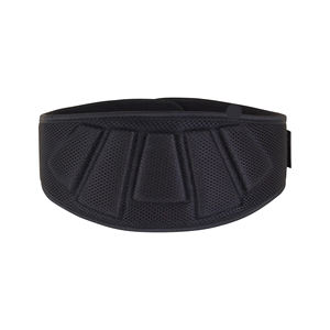 Cinturón de Levantamiento de Pesas Ajustable de Neopreno Negro Transpirable con Soporte Lumbar Contorneado para Entrenamiento Físico en el Gimnasio y Protección de Espalda - Product Image 1