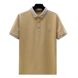 T-shirts polo homme en coton doux haute pureté personnalisés polos anti-rides sur la taille des hommes pour le personnel avec logo - Product Image 2