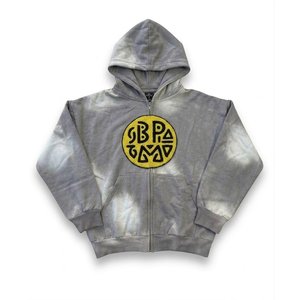 Conjunto de Sudadera con Capucha y Pantalones Cortos para Hombre, Estilo Tie Dye Gris, Ropa Deportiva Personalizada, Traje Casual para Correr, OEM ODM, Moda Masculina - Product Image 2