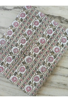 Tissu doux et respirant imprimé à la main, motif floral, 100% coton, tissu pour quilting au mètre, tissu pour confection de robes