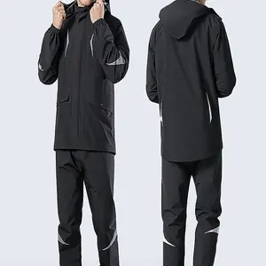 Rain Suit for Men Women Leathercraft Rain Gear Heavy Duty 3-Piece  Commercial Rain Jacket with Bib Pants Overall - China Rain Suit for Men  Women and Leathercraft Rain Gear price