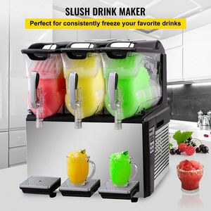 800W 30L tripla ciotola commerciale Slushy macchina 110V automatico surgelati per il giorno notte per supermercati ristoranti - Product Image 2