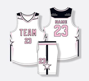 Uniforme de basket-ball d'équipe personnalisé entièrement sublimé, unisexe, respirant, vêtements de sport athlétiques - Product Image 5