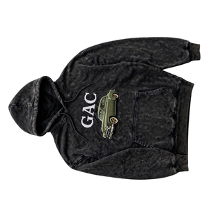 Sweat à capuche marron style vintage avec cordon de serrage, poche kangourou, manches longues, 100% coton, service OEM, streetwear, vente en gros - Product Image 4