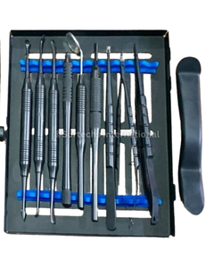 Kit de Cirugía Oral Periodontal Microquirúrgica Surtechs, Juego de Instrumentos Quirúrgicos Dentales Manuales de Acero Inoxidable con Certificación CE y Empuñadura Moleteada - Product Image 3
