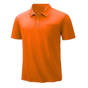 Polo para hombre de manga corta con diseño de botones, cuello alto, tela transpirable, corte regular, impresión de logotipo personalizado. - Product Image 4