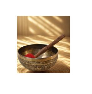 Bol chantant en laiton de qualité supérieure, offrant des tons résonants pour le yoga et la relaxation - Product Image 1