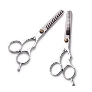 Tijeras de Entresacar de Calidad Premium para Barbería, Acero Inoxidable, Cuchilla Afilada, Tijeras de Seguridad para Texturizar el Cabello, para Uso Profesional en Salón - Product Image 1