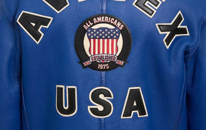 แจ็คเก็ตหนังวัวแท้ 100% สีใหม่ตามสั่ง ยี่ห้อ Avirex สำหรับฤดูหนาว คอตั้ง ปักลาย สไตล์สตรีทแวร์ - Product Image 5