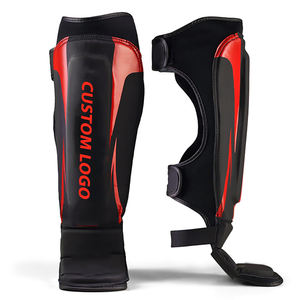 Mejor Proveedor: Protectores de Espinilleras de Boxeo Ligeros y Modernos para Entrenamiento de Combate, de Cuero con Cierre de Velcro - Product Image 1