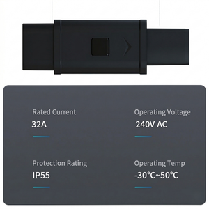 Adaptador de Carga para Vehículos Eléctricos Tipo 2 a NACS, Convertidor de Carga Rápida CC de 250A 1000V IEC62196 para Autos Eléctricos Tesla Model 3 Y S X - Product Image 5