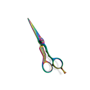 Ciseaux de coiffure professionnels en acier inoxydable avec revêtement en titane, lame tranchante, pour droitiers, manche long, 32 dents, pour barbier - Product Image 4