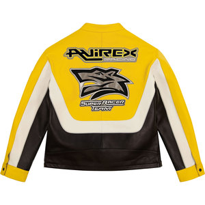 Veste en cuir Avirex de haute qualité, broderie streetwear, cuir de vache véritable, vestes Avirex pour hommes pour l'hiver - Product Image 2