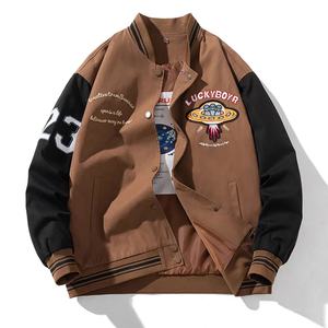 OEM compra a granel personalizada de la escuela secundaria jóvenes Letterman chaquetas al por mayor personalizado bordado equipo universitario chaqueta de béisbol para los hombres - Product Image 1