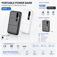 Nouvelle usine de fabrication de batteries externes 5000 mAh de haute qualité 	   Chargeur portable rapide 5000 mAh pour téléphone, station d'alimentation 50000 mAh personnalisée